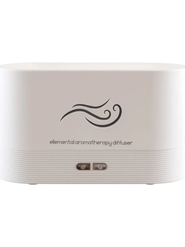 Aroma difuzér Flame 180 ml – efekt plameňa, USB, čierny / biely 3