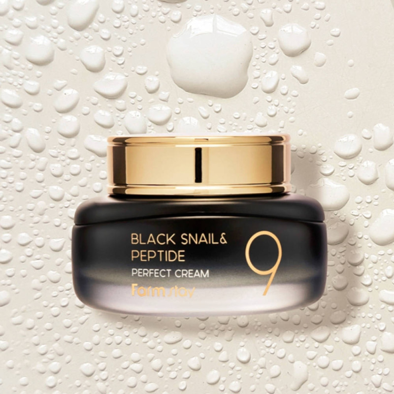 FARMSTAY BLACK SNAIL & PEPTIDE9 SUPER VITALIZUJÚCI krém, 55 ml 1