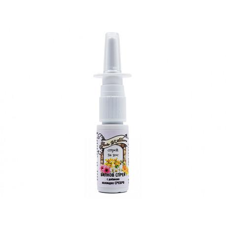 Bylinný nosový sprej s koloidným striebrom, Herba Geos, 15 ml
