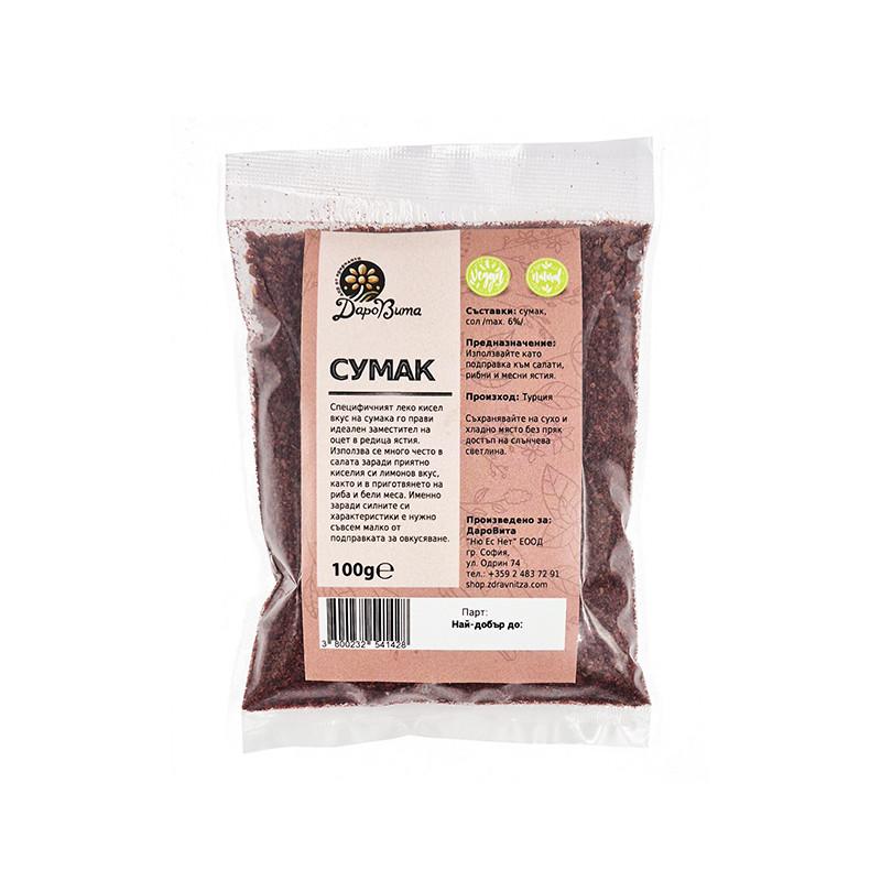 Sumac, sušený v prášku, DaroVita, 100 g 1