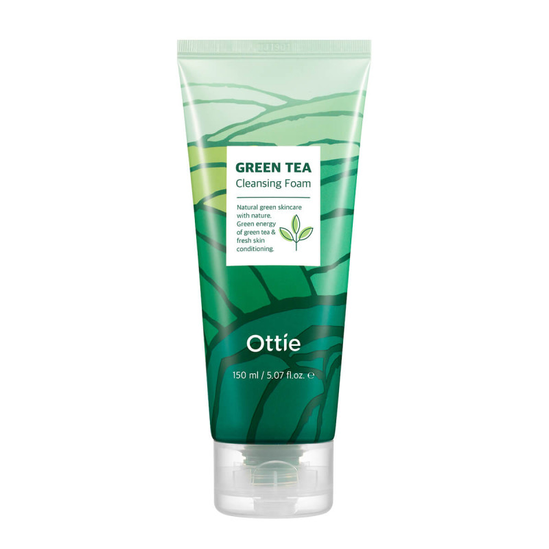 OTTIE Green Tea Cleansing Foam - čistiaca pena so zeleným čajom, 150 ml