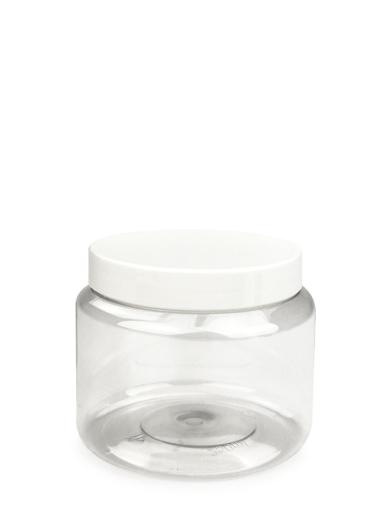 XXP 192/3640 ks PET dóza 250 ml  číra s plastovým skrutkovacím uzáverom 1