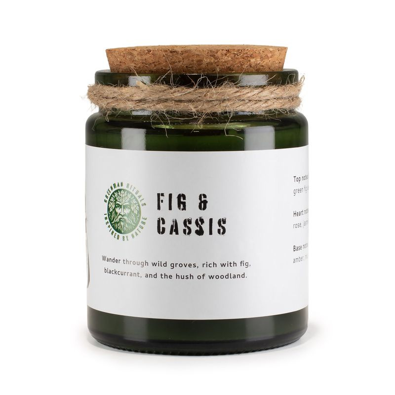 🍇 Sójová sviečka Drvené figy a čierne ríbezle – Fig & Cassis Woodwick 160 g