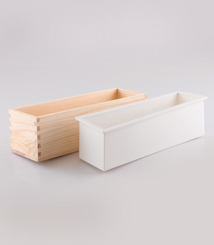 Forma na mydlo, tehla, s drevenou krabicou