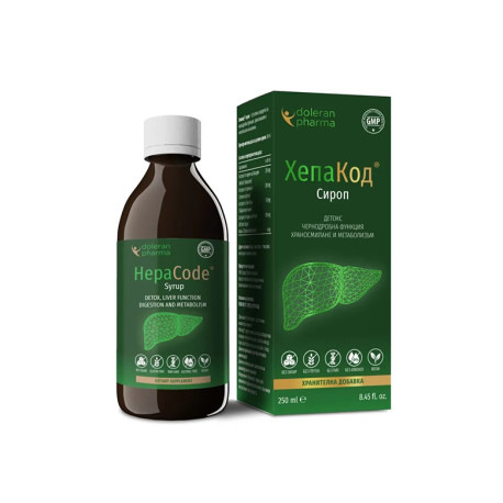 HepaCode sirup 250 ml | Podpora pečene a trávenia