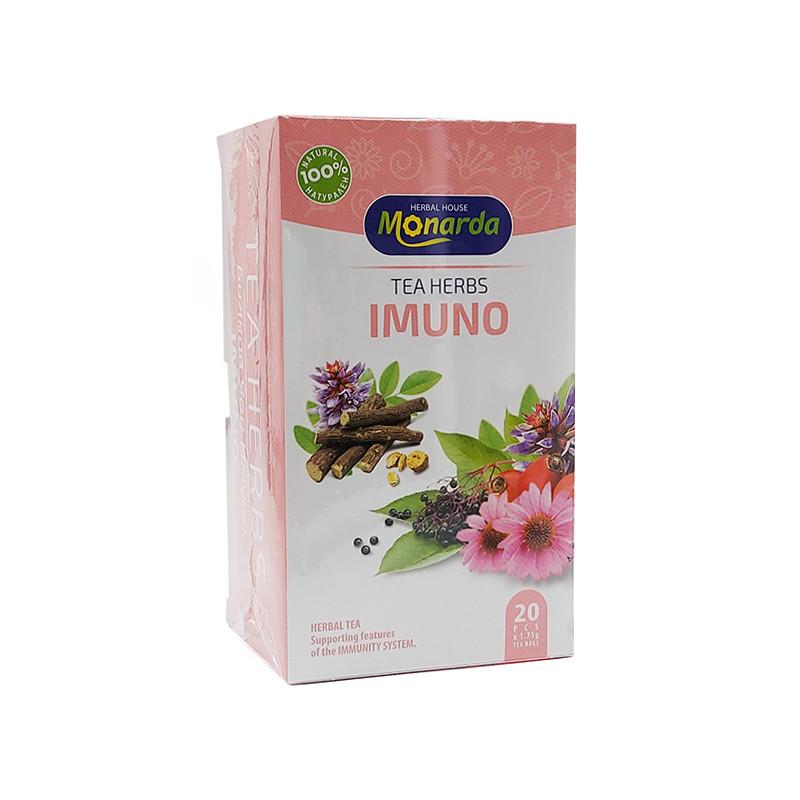Bylinný čaj - Imuno, Monarda, 20 filtračných vrecúšok