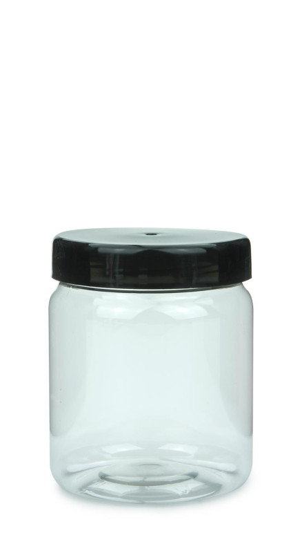 XXP 240/1872 ks PET dóza Valcová 500 ml číra so skrutkovacím uzáverom biela, hrdlo 82 RTS 1
