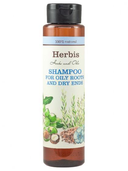Šampón s rozmarínom na vlasy s mastnými korienkami a suchými končekmi - 300 ml