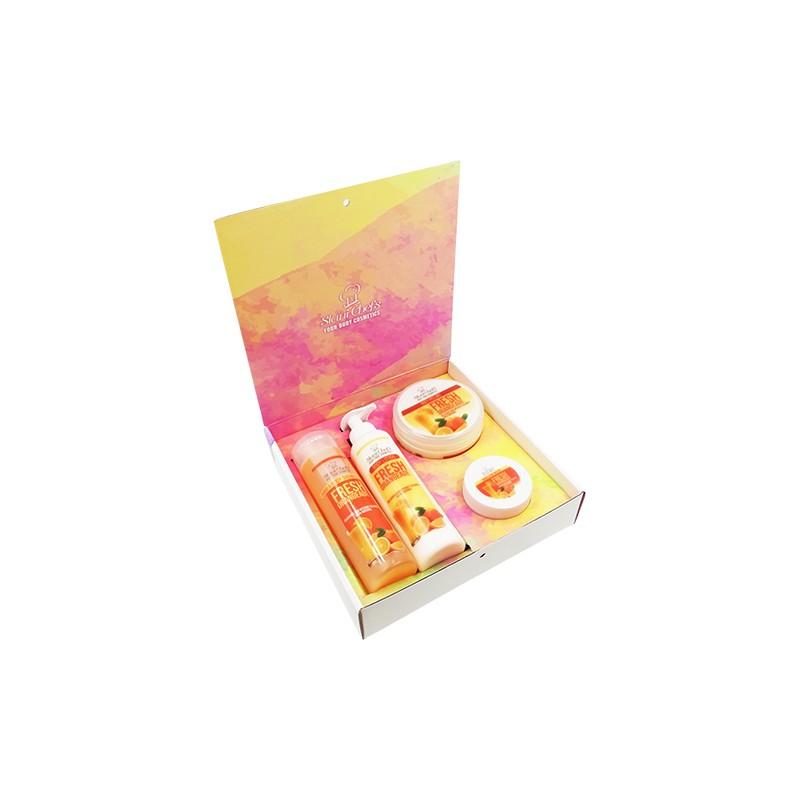 Kozmetická darčeková krabička „Potraviny na telo“ - čerstvá oranžáda