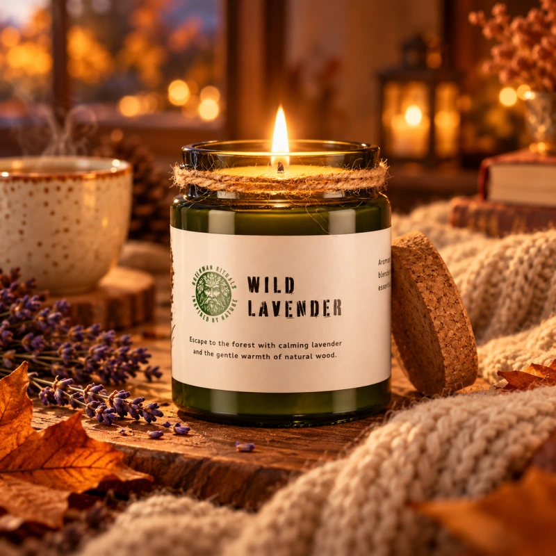Sójová sviečka Divoká levanduľa Woodwick 160 g | Vegis 1
