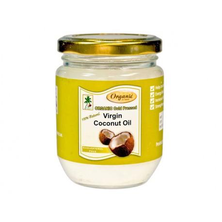 Organický kokosový olej, lisovaný za studena, 200 ml