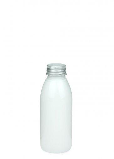 PET fľaša RIGOLETTO 100 ml biela so skrutkovacím uzáverom Alu 24/410