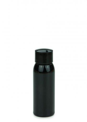 PET fľaša Rafael 60 ml čierna so skrutkovacím uzáverom 24/410