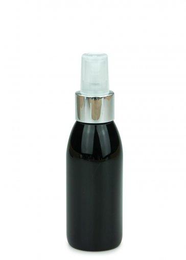 PET fľaša Rafael 100 ml čierna s jemným rozprašovačom hmly luxusná 24/410 čierna
