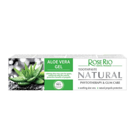Prírodná zubná pasta Aloe Vera & Propolis RoseRio 65 ml | Bez fluoridu 1