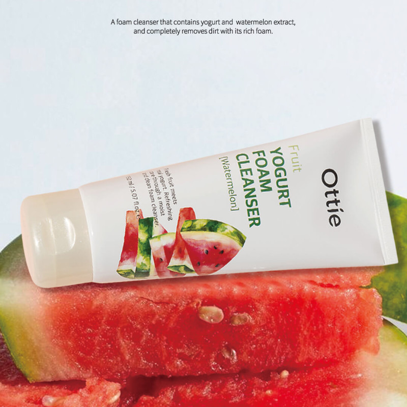 OTTIE FRUIT YOGURT Foam Cleanser Watermelon, 150 ml 1