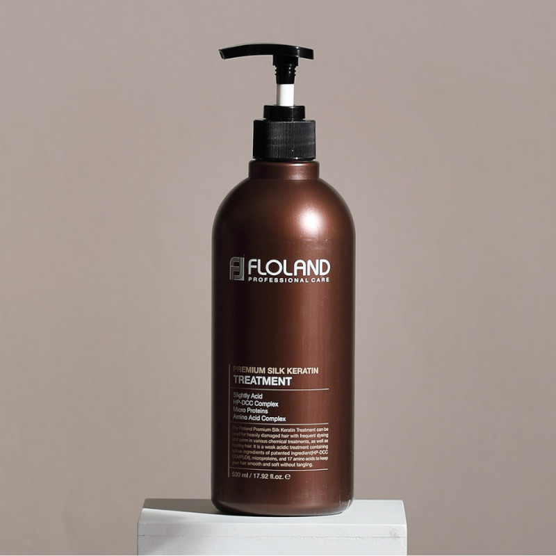 FLOLAND Premium Silk Keratin Treatment - keratínová kúra na vlasy, 120 / 530 ml 2