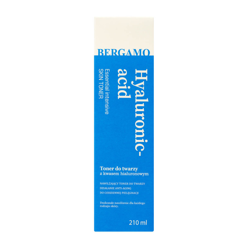 BERGAMO Intenzívny pleťový toner s kyselinou hyalurónovou, 210 ml 1