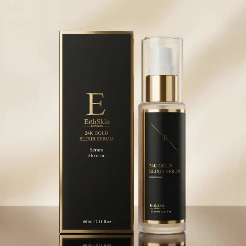 24K Gold Anti-Wrinkle Elixir Serum 60 ml | Q10, kyselina hyalurónová a zlato ErthSkin