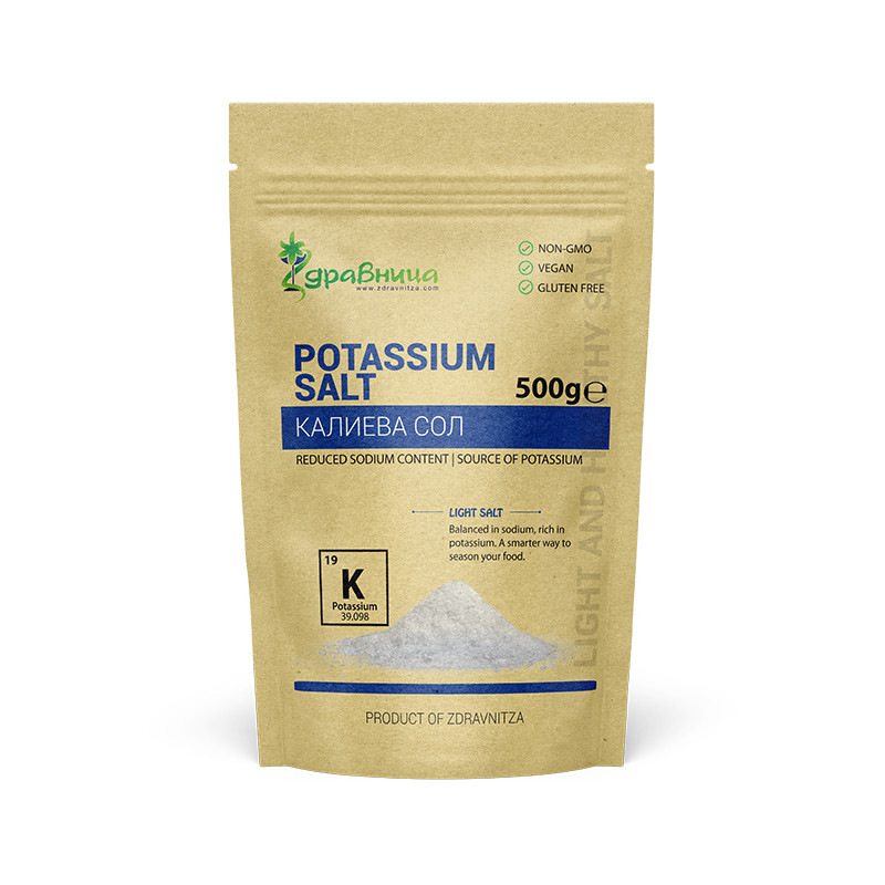 Draselná soľ, náhrada kuchynskej soli, 500 g 1