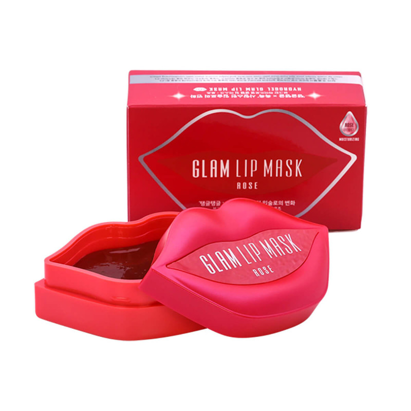 BEAUUGREEN Hydrogélová maska na pery Glam Rose, 20 ks.