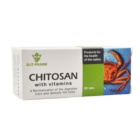 Chitosan s vitamínmi, Elit-Pharm, 80 tabliet