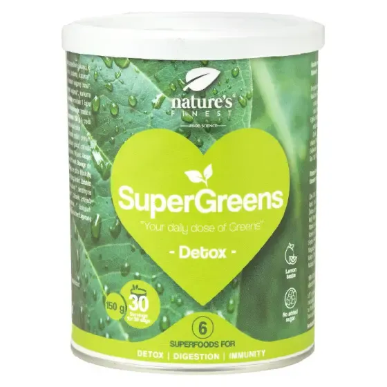 SuperGreens Detox – BIO, Nutrisslim, 150 g